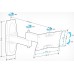 Кронштейн для телевизора Holder LCDS-5064 черный 10"-32" макс.30кг настенный поворот и наклон