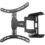 Кронштейн для телевизора Hama Fullmotion H-118619 черный 32"-65" макс.35кг настенный поворот и наклон Кронштейн для телевизора Hama Fullmotion H-118619 черный 32"-65" макс.35кг настенный поворот и наклон