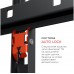 Кронштейн для телевизора Holder LCD-F6607 черный 42"-65" макс.60кг настенный фиксированный