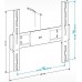 Кронштейн для телевизора Holder LCD-F4611 черный 32"-65" макс.40кг настенный фиксированный