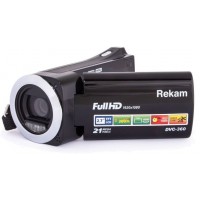 Видеокамера Rekam DVC-360 черный IS el 2.7" 1080p SDHC Flash/Flash