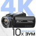 Видеокамера Rekam Allure zoom 1100 черный 10x 3" Touch LCD 4K 125Mb SD+SDHC Flash/Flash