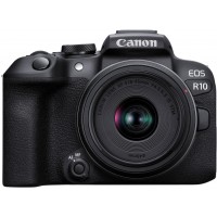 Фотоаппарат Canon EOS R10 черный 24.1Mpix 2.95" 2160p WiFi Canon RF-S 18-45mm f/4.5-6.3 IS STM LP-E17