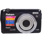 Фотоаппарат Rekam Presto zoom 800 черный 21Mpix Zoom8x 2.7" 1080p SDHC/MMC CMOS IS el 3.8minF/Li-Ion/case