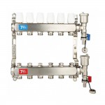 Группа коллект. VIEIR 1"х6х3/4" без/расходомер, с дренаж. кр, воздухоотвод., нерж.сталь VR115-06А Группа коллект. VIEIR 1"х6х3/4" без/расходомер, с дренаж. кр, воздухоотвод., нерж.сталь VR115-06А