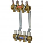 Комплект коллекторного узла Giacomini 1" x 3/4"E /4, R553KY064