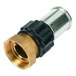 Пресс-фитинг HENCO с накидной гайкой, плоское уплотнение, ПВДФ пресс, 50x2"