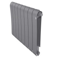 Радиатор биметаллический Royal Thermo Infinity 500 Silver Satin VR80 - 8 секц.