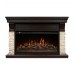 Портал Firelight Michigan 42/40/36, камень молочный, шпон темный дуб