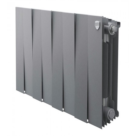 Радиатор биметаллический Royal Thermo PianoForte 300 Серебристый - 8 секц.