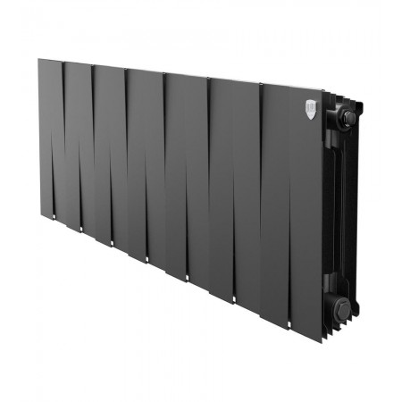 Радиатор биметаллический Royal Thermo PianoForte 300 Чёрный - 14 секц.