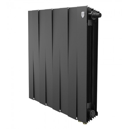 Радиатор биметаллический Royal Thermo PianoForte 500 Чёрный VR80 - 8 секц.