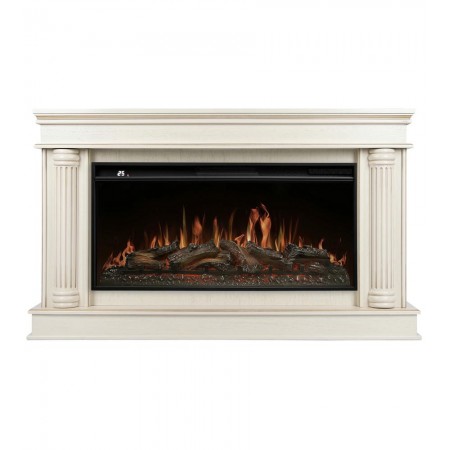 Каминокомплект: Очаг Royal Thermo Aurora RTFP/P-AR40LS, портал Olympia 42/40/36, сл. кость с зол. па