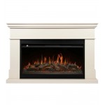 Каминокомплект: Очаг Royal Thermo Aurora RTFP/P-AR40LS, портал California 42/40/36, молочный