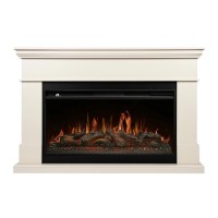 Каминокомплект: Очаг Royal Thermo Aurora RTFP/P-AR40LS, портал California 42/40/36, молочный