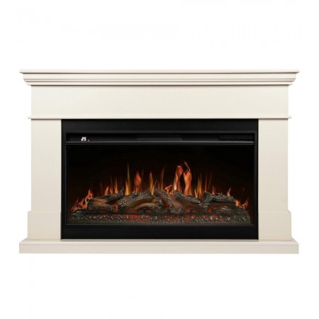 Каминокомплект: Очаг Royal Thermo Aurora RTFP/P-AR40LS, портал California 42/40/36, молочный