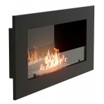 Каминокомплект:Биокамин Firelight BFP/W-110+Набор керамических камней М, черные