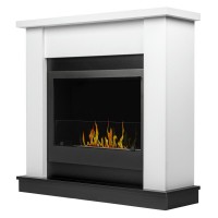 Каминокомплект:Биокамин Firelight BFP/P-3020+Портал Canto Long белый, черный