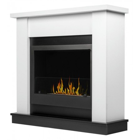 Каминокомплект:Биокамин Firelight BFP/P-3020+Портал Canto Long белый, черный