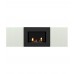 Каминокомплект: Тумба с биокамином Firelight BFP/P-1400L белая+набор керамических дров сосна