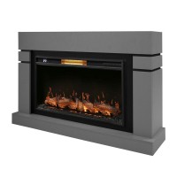Каминокомплект: Очаг Electrolux EFP/P-4220LS, портал Lindos 42/40/36, светло-серый, р/в