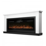 Каминокомплект: Очаг Electrolux Infinity EFP/P-1600ULS N, портал Canto Long белый, черный