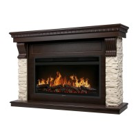 Каминокомплект: Очаг Electrolux EFP/P-4220LS, портал Michigan 42/40/36, камень мол., шп. тем. дуб