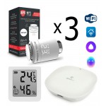 Комплект управления Royal Thermo для 3 радиаторов по Wi-Fi Smart Heat HH-01/THS30ZB, белый