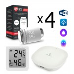 Комплект управления Royal Thermo для 4 радиаторов по Wi-Fi Smart Heat HH-01/THS30ZB, белый