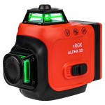 Лазерный уровень RGK ALPHA 3D с калибровкой с зелёным лучом Лазерный уровень RGK ALPHA 3D с калибровкой с зелёным лучом
