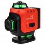 Лазерный уровень RGK ALPHA 4D с калибровкой с зелёным лучом Лазерный уровень RGK ALPHA 4D с калибровкой с зелёным лучом