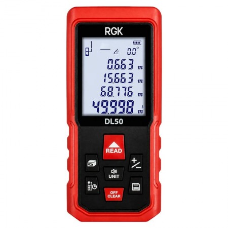 Лазерный дальномер RGK DL50 (с поверкой) Лазерный дальномер RGK DL50 (с поверкой)