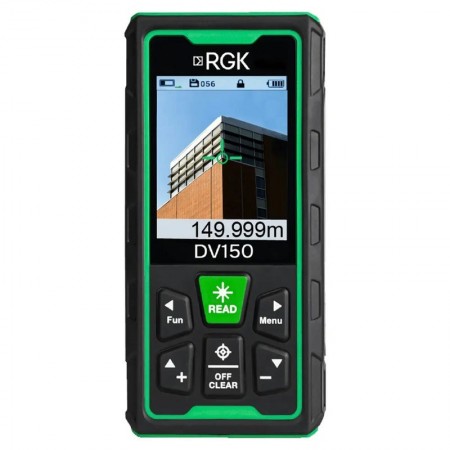 Лазерный дальномер с видоискателем RGK DV150 с калибровкой Лазерный дальномер с видоискателем RGK DV150 с калибровкой