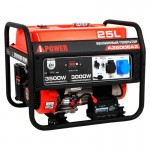 Бензиновый генератор A-iPower A3500EAX + блок автозапуска A-iPower 230В/400В 100А 8 ПИН + транспортировочный комплект A-iPower A Бензиновый генератор A-iPower A3500EAX + блок автозапуска A-iPower 230В/400В 100А 8 ПИН + транспортировочный комплект A-iPower A
