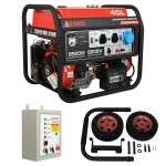 Бензиновый генератор A-iPower A8500EA + блок автозапуска A-iPower 230 В, 50 А + транспортировочный комплект A-iPower L