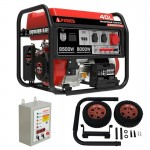 Бензиновый генератор A-iPower A8500TEA + блок автозапуска A-iPower 400 В, 25 А + транспортировочный комплект A-iPower L