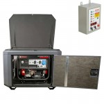 Генератор A-iPower A6000EAX в тихом зимнем кожухе 1200 RAL 7024 + блок автозапуска A-iPower 400 В, 25 А