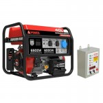 Бензиновый генератор A-iPower A8500EA в тихом зимнем кожухе 1200 RAL 8019 + блок автозапуска A-iPower 400 В, 25 А