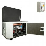 Генератор A-iPower A6000EAX в супертихом зимнем кожухе 1400SS RAL 7035 + блок автозапуска A-iPower 230 В, 50 А
