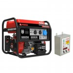 Бензиновый генератор A-iPower A5500EA в супертихом зимнем кожухе 1400SS RAL 8019 + блок автозапуска A-iPower 400 В, 25 А