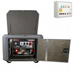 Бензиновый генератор A-iPower A7500TEA в тихом зимнем кожухе 1200 RAL 7024 + блок автозапуска A-iPower 230В/400В 100А 8 ПИН