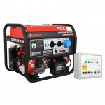 Бензиновый генератор A-iPower A8500EA в супертихом зимнем кожухе 1400SS RAL 8019 + блок автозапуска A-iPower 230В/400В 100А 8 ПИН