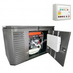 Генератор A-iPower A11000EAX в супертихом зимнем кожухе 1700SS RAL 8019 + блок автозапуска A-iPower 230В/400В 100А 8 ПИН