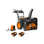 Аккумуляторный снегоуборщик Villartec WA6261 SET АКБ AM608 (2шт) + ЗУ AC604