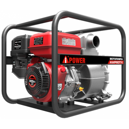 Бензиновая мотопомпа для сильнозагрязненной воды A-iPower AWP80TX