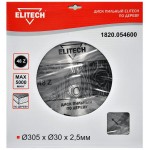 Elitech Диск пильный 305х30 48зуб 1820.054600