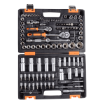 Набор инструментов, 1/2", 1/4", CrV, в кейсе 108 предметов Вихрь