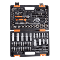 Набор инструментов, 1/2", 1/4", CrV, в кейсе 108 предметов Вихрь