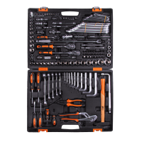 Набор инструментов, 1/2", 1/4", CrV, в кейсе 142 предм Вихрь