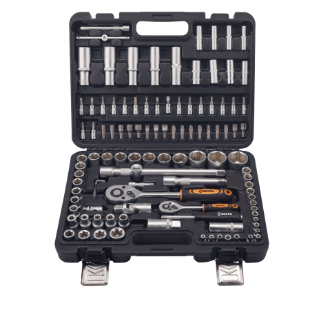 Набор инструментов, 1/2", 1/4", в кейсе 108 предм Вихрь
